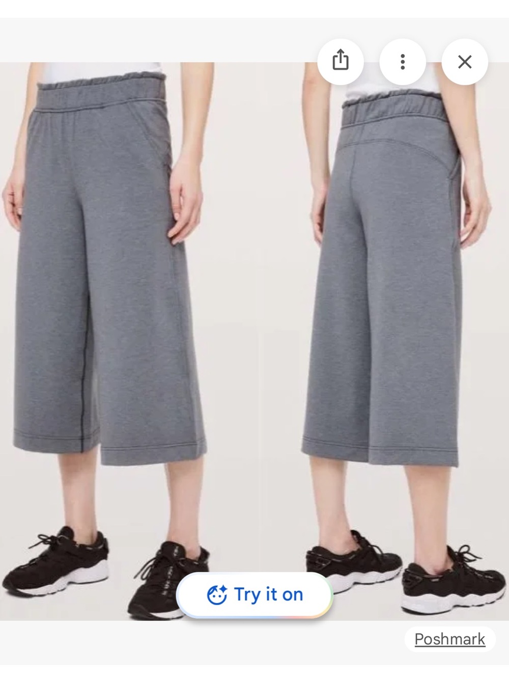 lululemon hello sunday crop pant gray size 4